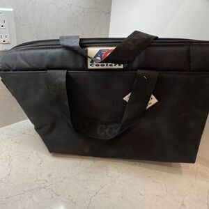 AO Cooler Motorcycle Black Leak-Proof Soft Saddle Bag (18 Pack) for Touring